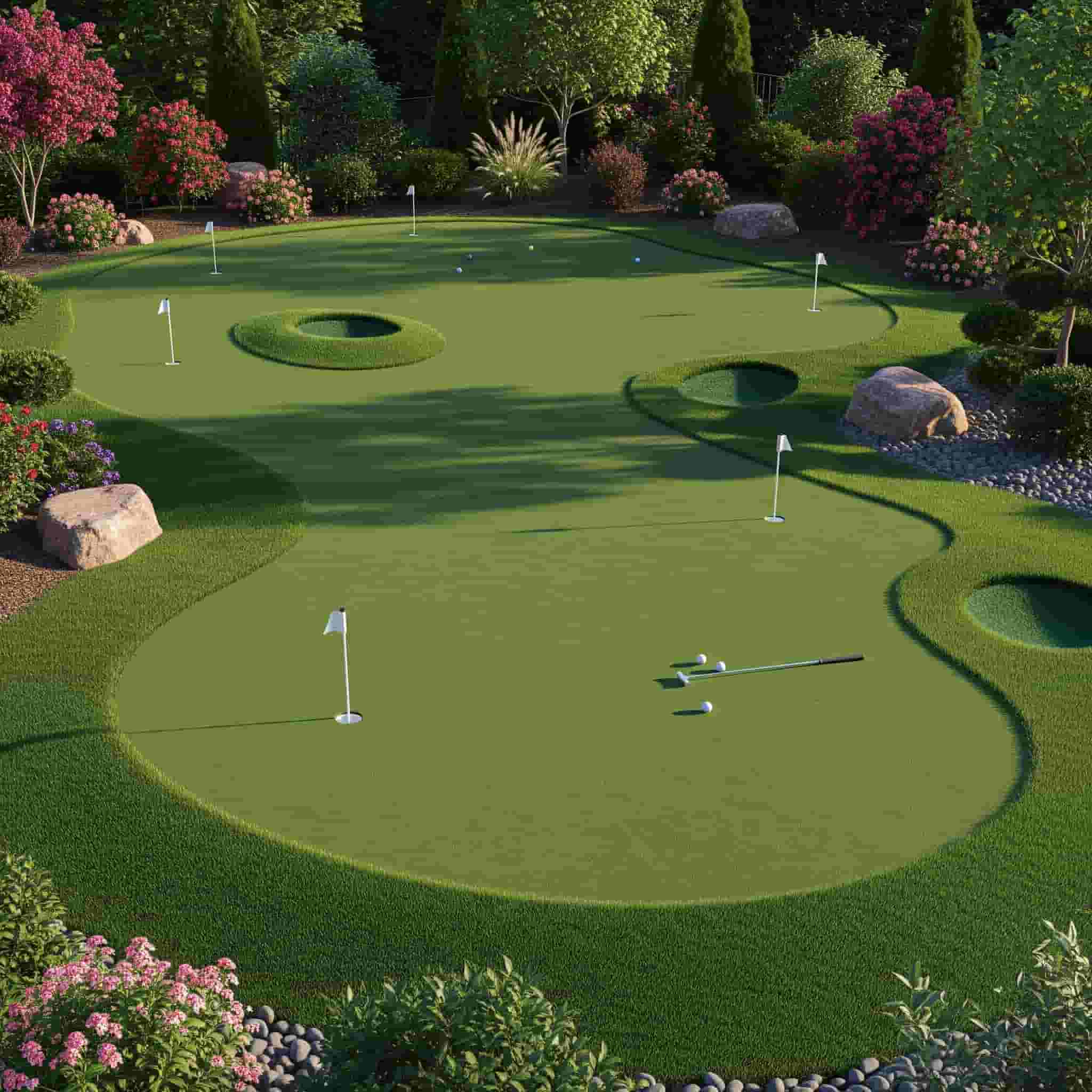 ออกแบบสนามพัตต์กอล์ฟหญ้าเทียม (Putting Green) สร้างสนามซ้อมส่วนตัวในบ้านอย่างมืออาชีพ