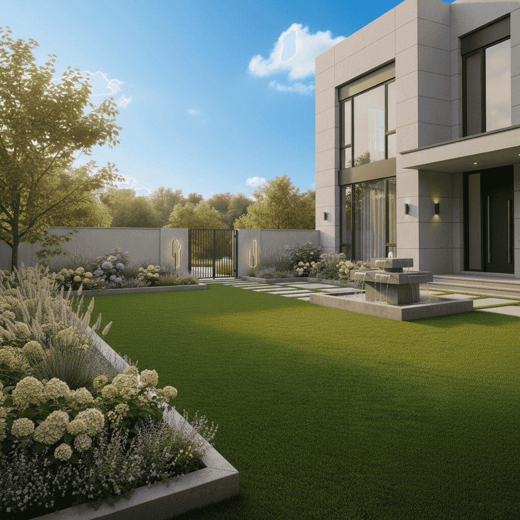 จัดสวนหญ้าเทียมหน้าบ้านตามหลักฮวงจุ้ย เสริมโชคลาภและความสุขให้กับคนในบ้าน - Image 1