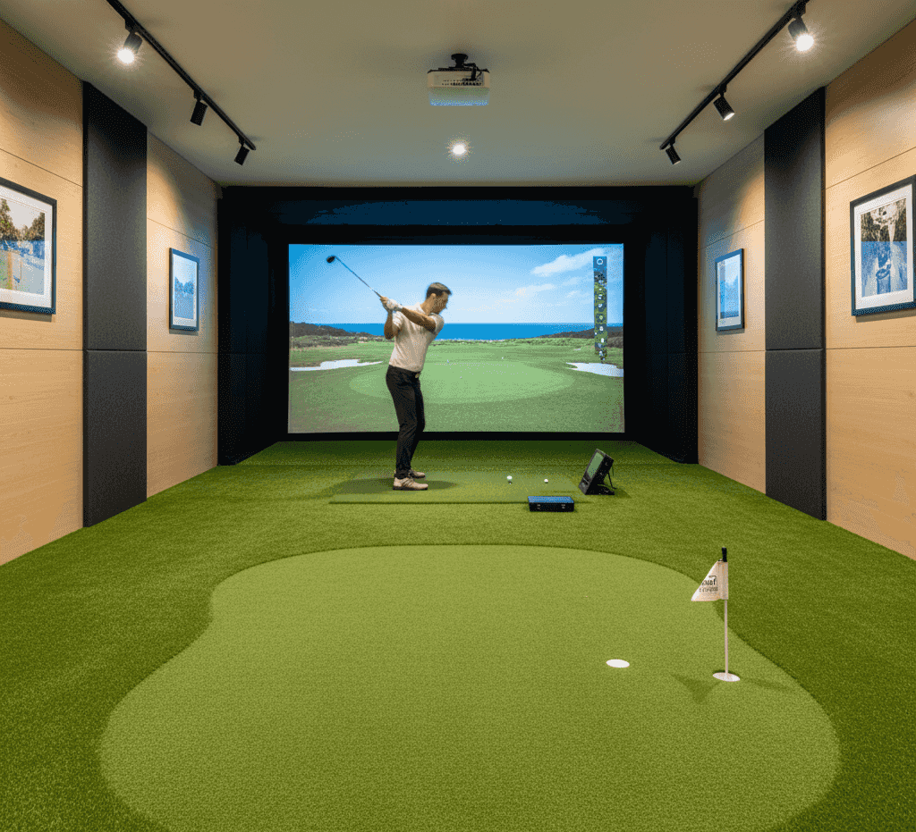 ยกระดับห้อง Golf Simulator ของคุณ: ทำไมพื้น   ‘หญ้าเทียมกรีนพัตต์กอล์ฟ’ คือส่วนประกอบที่ขาดไม่ได้ - Image 1